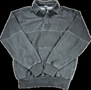 Vintage SPRINT Men's M Charcoal Gray Sweatshirt Pullover Polyester Cotton